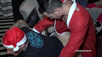 Preview 1 of Black Sexs Anal - Real french straigth fucked by yougn latino Santa claus for fun for crhsitmas