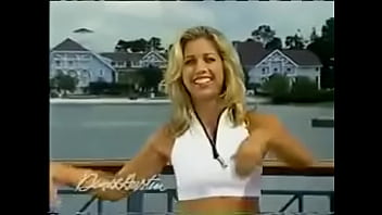 Preview 4 of Hairy Prons - Classic Denise Austin in red &amp_ white