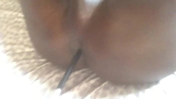Preview 1 of Brother Chudai Video - Ebony tranny show asshole &amp_ monster cock - Rose Butts Production
