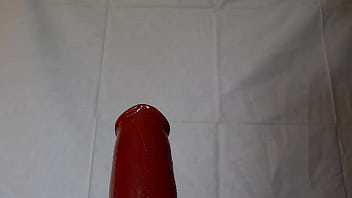 Preview 1 of Grab Tit2 - analstretching with a fat red dildo