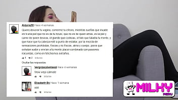 Preview 2 of Siggi Nippel - Su vagina se moja al leer los comentarios de los fans,  ingresa a una barber&iacute_a y le rompen el culo. Tu puedes ser el siguiente...
