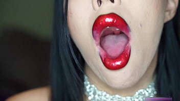 Preview 2 of Sonny Leyn - Lip Fetish and Facial - Jasmine Dark