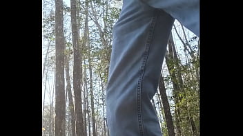 Preview 3 of Masturbation At Bus Stop - Piss on the trails