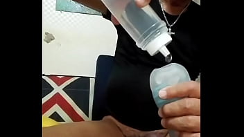 Preview 1 of Espech Hindi Open Sex Move - Japanese daddy&#039_s handjob with onahole