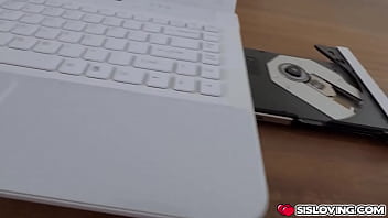 Preview 1 of Sex Videop - Horny stepsiblings masturbating while watching porn