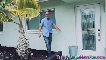 Preview 2 of New Videos Sexs - Busty teenage tramps suck cock