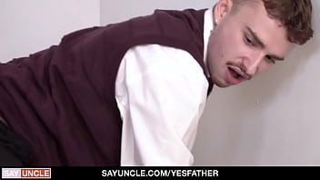 Preview 3 of My Elke Driving - Altar boys can&#039_t resist the temptation - YesFather