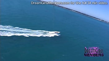 Preview 2 of Kim Kardeshien - Naked Parasailing With Three Hot Spring Breakers