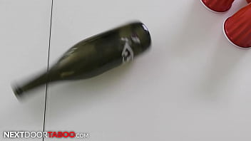 Preview 1 of Tug Teaming - When Spin The Bottle Lands On Your Step-Brother - NextDoorTaboo