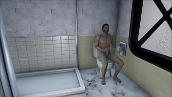 Preview 1 of First Oiled The Body - Fallout 4 Nurse fucked in the toilet