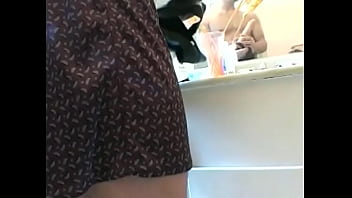 Preview 1 of Garhwali Movies - Nasty dark-hared housewife Cheyenne Hunter with big jugsbegs her frieng to poke her in the WC