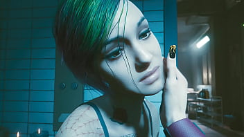 Preview 1 of Hd Sex In Red Dress - Judy Cyberpunk 2077