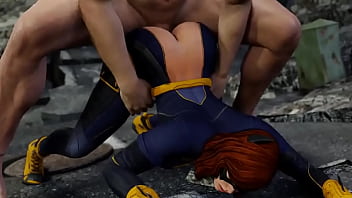 Preview 2 of Amateur Couples Trading Partners - Batgirl Doggystyle