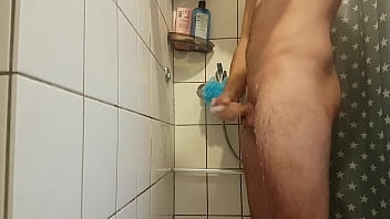 Preview 2 of Videos Sex Xxxl Old Mom - Jerk off with a lot of soap in the shower