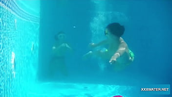 Preview 1 of Porn Focken - Swimming and fucking babes Minnie Manga and Candy