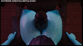 Preview 2 of Tia Laura Chupandome La Verga - 3D HQ Huge Tits Blonde Sora POV boob play moaning Orgasm wSound added