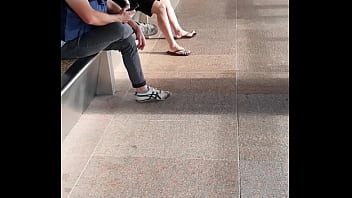 Preview 2 of Tenz Sex - Horny guy in the train platform