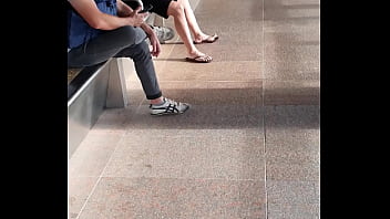 Preview 3 of Tenz Sex - Horny guy in the train platform