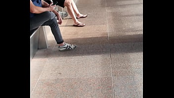 Preview 1 of Tenz Sex - Horny guy in the train platform