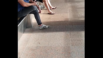 Preview 4 of Tenz Sex - Horny guy in the train platform