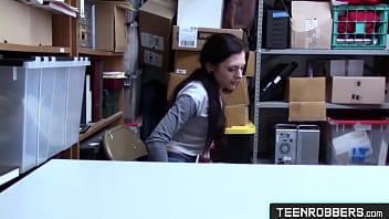 Preview 2 of Besplatni Mini Porno Klipovi - Two Bored Guards Sharing a Young Sweet Thief - Teenrobbers.com