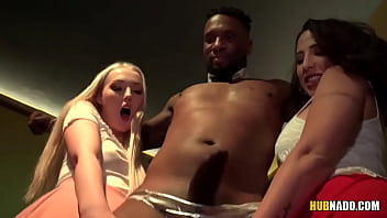 Preview 2 of Vav Sex - Black stripper fucks Lovita Fate and Adara Love