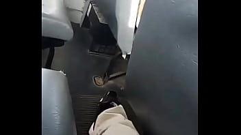 Preview 3 of Hairy Soft - twink teen shows cock off on bus