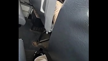 Preview 4 of Hairy Soft - twink teen shows cock off on bus