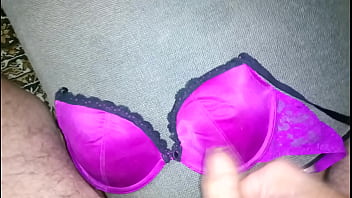 Preview 1 of Rebecca Jayn - cum satin bra