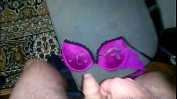 Preview 4 of Rebecca Jayn - cum satin bra