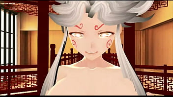 Preview 3 of High Oegasm - Ushiwakamaru y diosa  Aosaginohi amor matutino