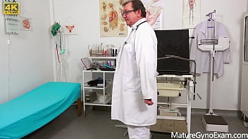 Preview 1 of Oxtube Sex - Old pussy gyno exam of shy granny