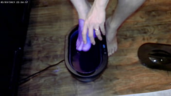 Preview 3 of Anal Dobble - Barefeet Paraffin Wax AMSR Session 1