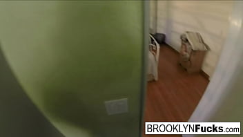 Preview 4 of Kyra Sedgwick - Hot babe Brooklyn puts a purple toy in her pink pussy
