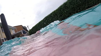 Preview 4 of Busty Girl Struggles With A Dick - Skinny dip that time.