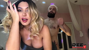 Preview 1 of Jackie Lee - Santa Fuck Girl Doggystyle And Gets Orgasm