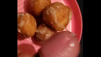 Preview 3 of Busty Indyan - Cum covered donut holes are a nice treat.