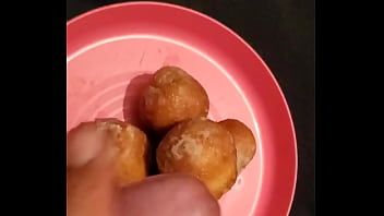 Preview 1 of Busty Indyan - Cum covered donut holes are a nice treat.