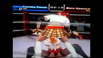 Preview 2 of Maghribyat Mjawjat - Rumble Roses - Humiliation K.O (Candy Cane)