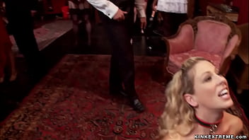 Preview 2 of Periscope Elif Tanyeli - Busty MILFs fucked in bondage at party