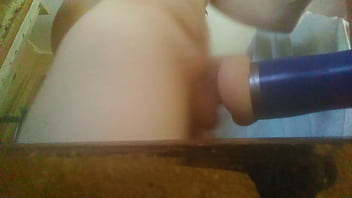 Preview 1 of Naughty America Bar Dancer - Giving my toy some dick.