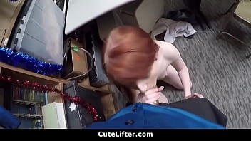 Preview 4 of Japnis Xxx Father In Low - Ginger Teen Fucked For Stealing Electronics