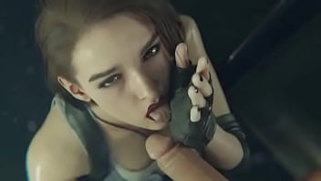 Preview 1 of Espiando A Cuada Night Visiion - Jill Valentine Pagando um Boquete