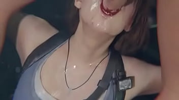 Preview 4 of Espiando A Cuada Night Visiion - Jill Valentine Pagando um Boquete