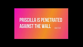 Preview 1 of Mother Assists Her Son - Priscilla is penetrated against the wall