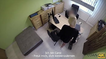 Preview 1 of Nina Hartley In Kitchen - LOAN4K. Blau&auml_ugiges M&auml_dchen verdient Geld f&uuml_r Autos mit schmutziger Sex-Action