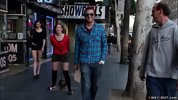 Preview 1 of Koriuan Sex Masaj - Slave drags bowling ball in public