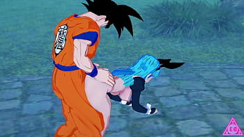 Preview 2 of Young Pron Video - Goku si scopa Bulma