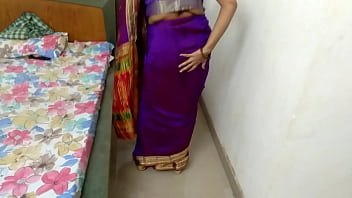 Preview 1 of Xvideos Kiem Hiep - Best Ever Indian Bhabhi In Blue Saree Fucked Hard