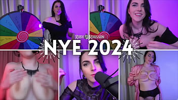 Preview 1 of Angela White Dp - NYE 2024 The Gooner Cum Countdown - I want to play with you ... (Topless)